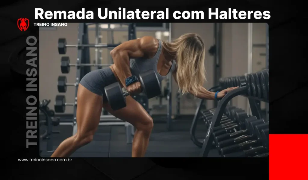 treino de costas Remada Unilateral com Halteres: Ajustando Desiquilíbrios